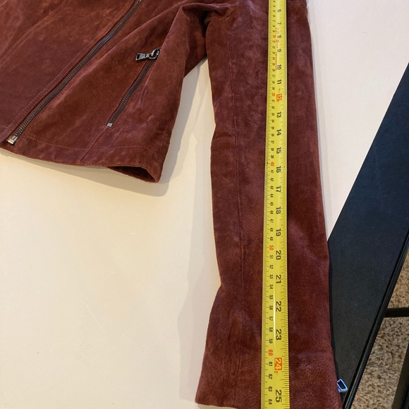 Express Genuine leather moto suede jacket M - Picture 11 of 15